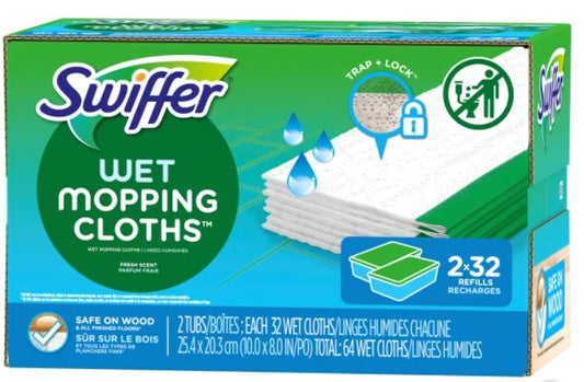 Swiffer Sweeper Wet Mopping Cloths(64 count)