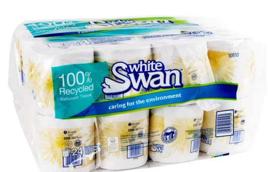 White Swan 1-ply Wrapped Bathroom Tissue Rolls, 24-pack