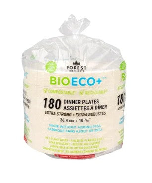 Forest for Climate Disposable Dinner Plate 10.39 in. 180-pack