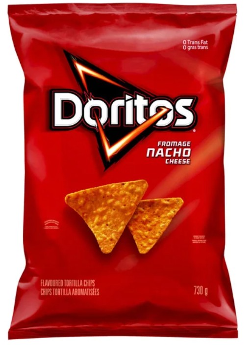 Doritos Nacho Cheese Tortilla Chips, 730 g