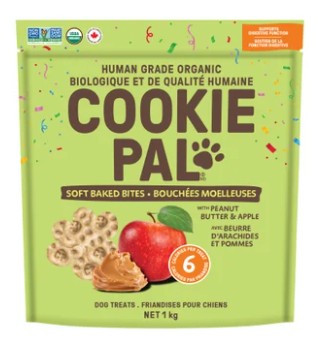 Cookie Pal Soft Baked Peanut Butter and Apple Bites Dog Treats, 1 kg