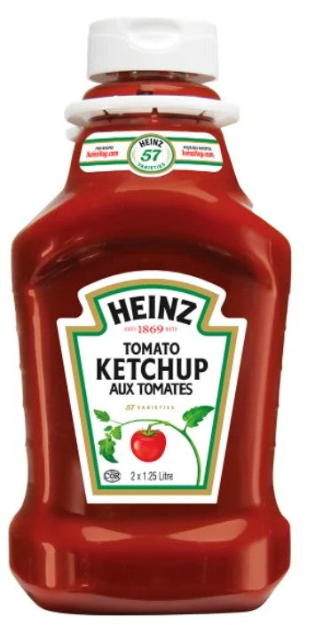 Heinz Ketchup, 2 x 1.25 L