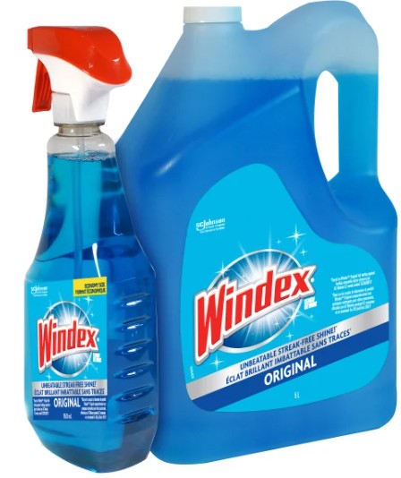 Windex Glass Cleaner 5L+ 950 mL