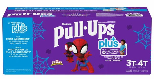 Huggies Pull-Ups Plus Training Pants, 2T to 5T( Boy) Pack of 116