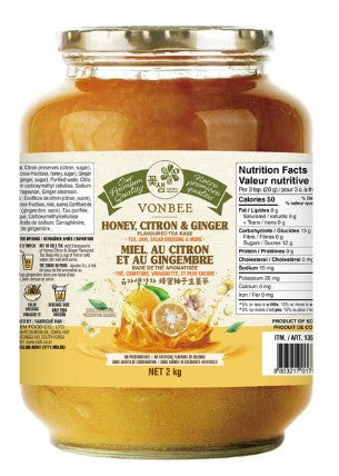 Vonbee Honey Citron & Ginger Tea 2 kg