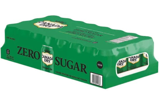 Canada Dry Ginger Ale Zero Pack 355 mL 32-pack