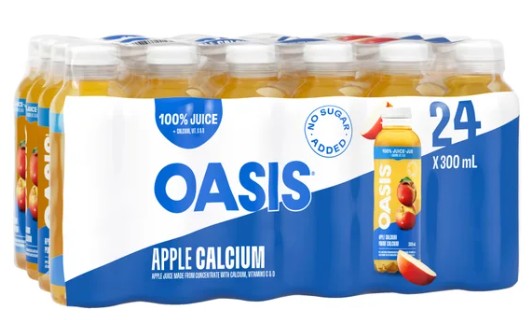 Oasis Apple Juice 24 x 300 mL