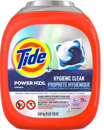 Tide Hygienic Clean Power PODS Laundry Detergent Pacs, Original, 79-count