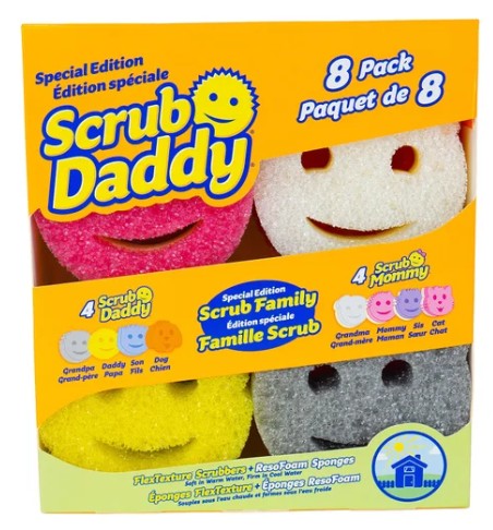 Scrub Daddy Family Pack Sponges Pack Of 8
