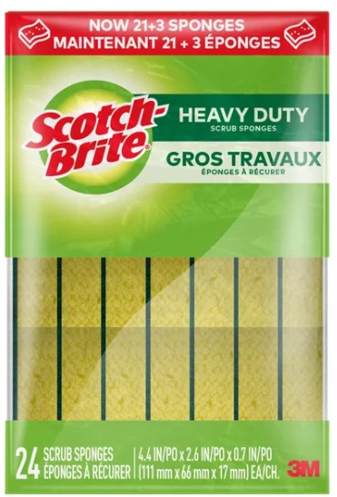 Scotchbrite Scrub Sponges Pack Of 24
