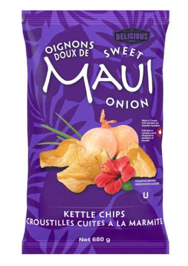Sweet maui onion kettle chip 680g