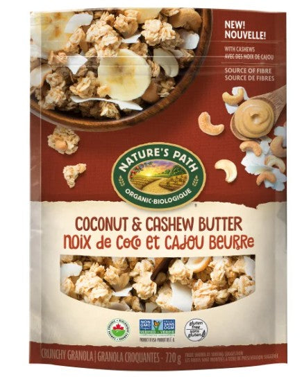 Nature’s Path Organic Coconut & Cashew Butter Granola, 720 g