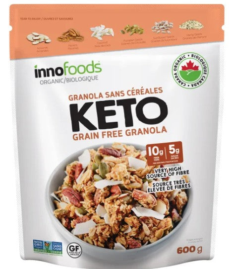 InnoFoods Organic Keto Grain Free Granola, 600 g