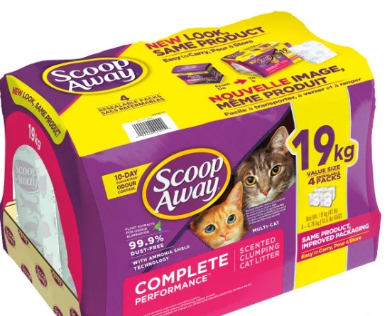 Scoop Away Complete Performance Clumping Cat Litter, Scented, 42 Pounds (19 kg)