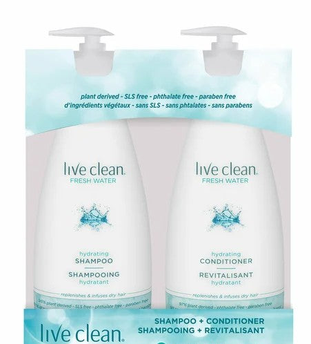 Live Clean Baby Shampoo and Wash 2 x 750 mL