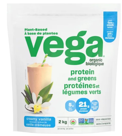 Vega Organic Vanilla Protein & Greens Powder, 2 kg